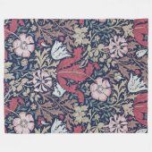  Floral Pattern, William Morris Fleece Deken (Voorkant (Horizontaal))