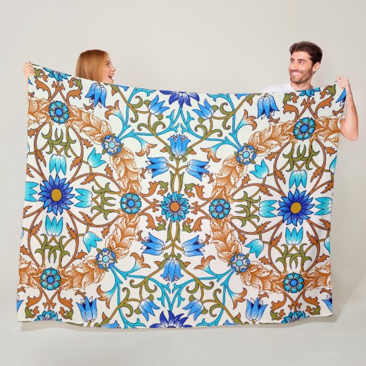  Floral Pattern, William Morris Fleece Deken (In situ)