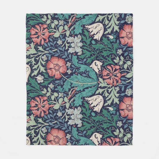  Floral Pattern, William Morris Fleece Deken (Voorkant)