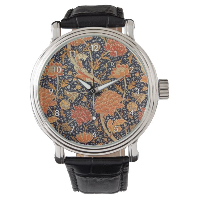  Floral Pattern, William Morris Horloge (Voorkant)