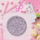 Floral Pattern William Morris Lavender Papieren Bordje (Feest)