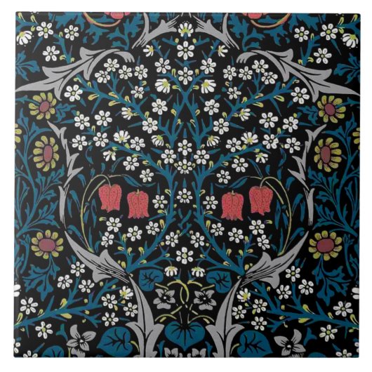  Floral Pattern, William Morris Tegeltje (Voorkant)