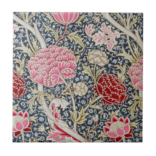  Floral Pattern, William Morris Tegeltje (Voorkant)