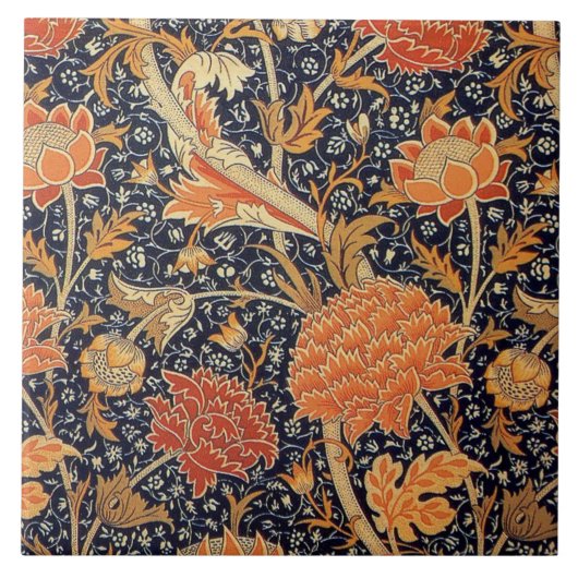 Floral Pattern, William Morris Tegeltje (Voorkant)