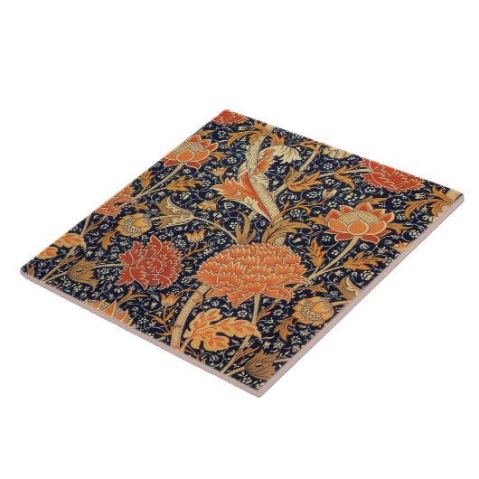 Floral Pattern, William Morris Tegeltje (Zijkant)