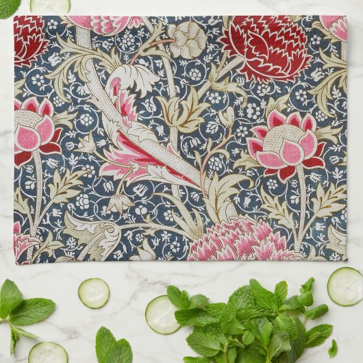  Floral Pattern, William Morris Theedoek (Gevouwen)