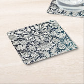 Floral Pattern, William Morris Vierkante Kartonnen Onderzetter (Schuin)