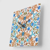  Floral Pattern, William Morris Vierkante Klok (Hoek)
