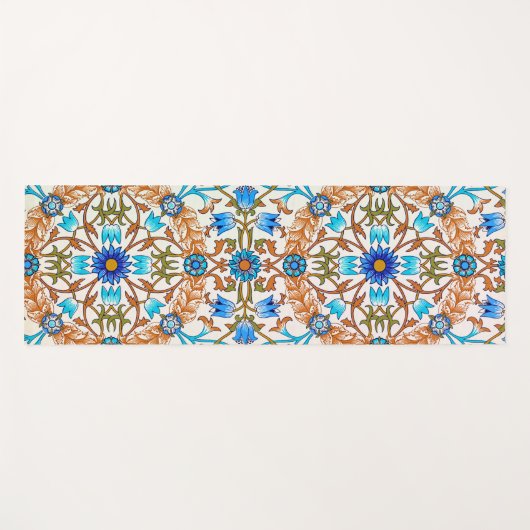  Floral Pattern, William Morris Yogamat (Voorkant (horizontaal))