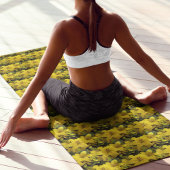 Floral Pattern Yellow Asiatic Lilies Yogamat