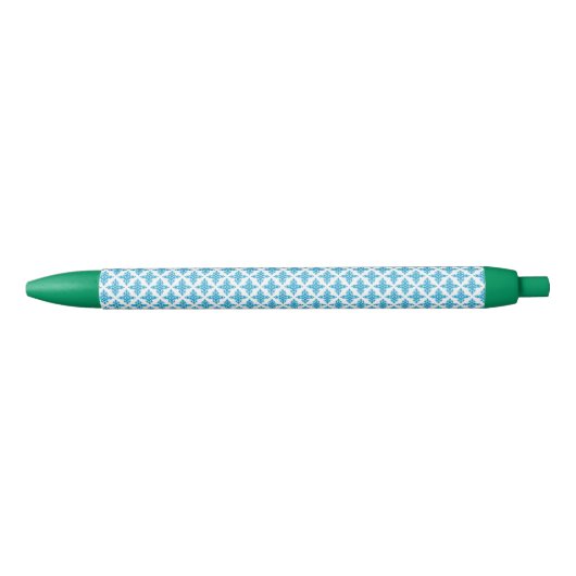 Floral Pattern Zwarte Inkt Pen (Voorkant)