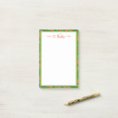 Floral patterned designer post-it® notes (Op bureau)