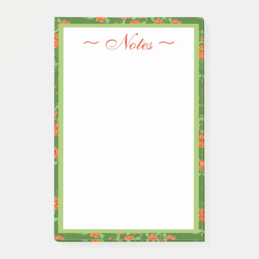 Floral patterned designer post-it® notes (Voorkant)