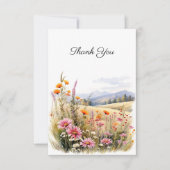 Floral Paysage funéraire Merci photo (Devant)