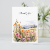 Floral Paysage funéraire Merci photo (Debout devant)