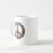 Floral Peace Symbol Mug (Devant gauche)