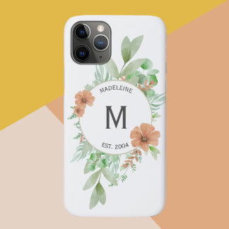 ‘Floral Peach’ - Gepersonaliseerde CaseMate iPhone 11 Pro Hoesje
