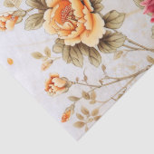 Floral Peacock Decoupage Tissuepapier (Detail)