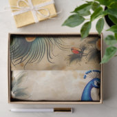 Floral Peacock Decoupage Tissuepapier (Geschenk)