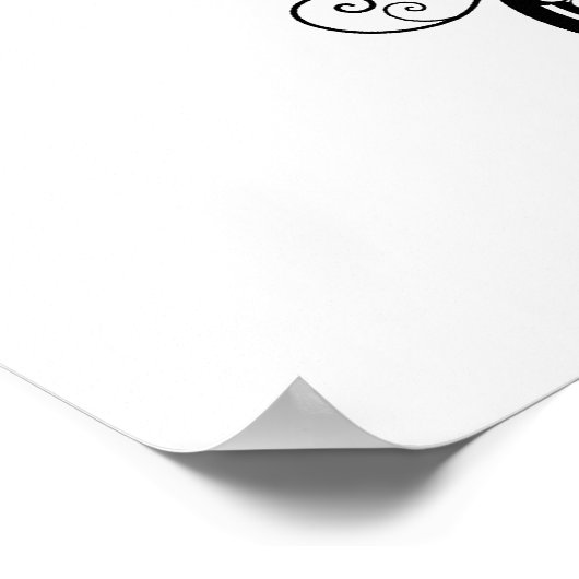 Floral Peacock Pattern Custom Poster (Hoek)