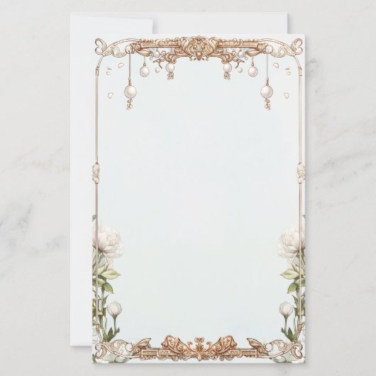 Floral Pearl - Notes de poursuites ou carte de jeu (Devant)