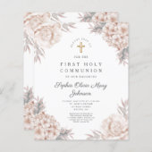 Floral Peonies Gold Cross First Community (Voorkant / Achterkant)