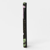 *~* Floral  Peony Glitter Black Case-Mate iPhone Case (Achterkant/links)