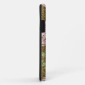 *~* Floral  Peony Glitter Black Case-Mate iPhone Case (Achterkant/rechts)