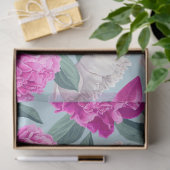 Floral Peony Peonies Flowers Patroonpagina Tissuepapier (Geschenk)