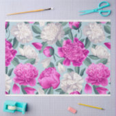 Floral Peony Peonies Flowers Patroonpagina Tissuepapier (Craft)