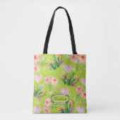 Floral Personalized Cactus Chic Draagtas (Voorkant)
