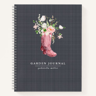 Floral Personalized Gardening Journal Notitieboek