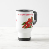 Floral Personnalisé Voyage de Noël Mug (Devant droit)