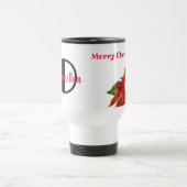Floral Personnalisé Voyage de Noël Mug (Centre)