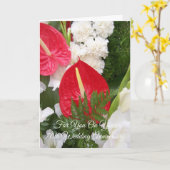 Floral Persoonlijk 70th Wedding Jubileum Kaart (Gele Bloem)