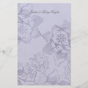 Floral Persoonlijk Dank u Stationery Briefpapier