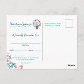 Floral Pet Pattern Afspraak Herinnering Bedankt Briefkaart (Achterkant)