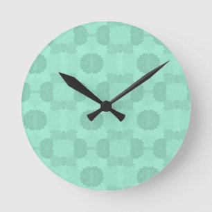 Floral Petals in Mint Ronde Klok