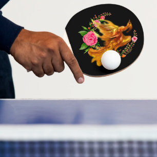 Floral Phoenix stijgt op uit de Fiery Ashes fantas Tafeltennisbatje
