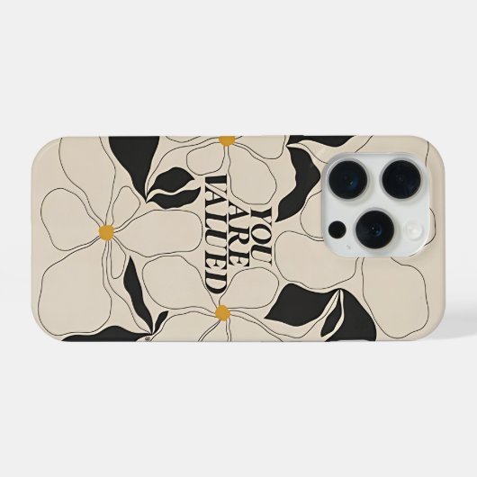  Floral Phone Case – Minimal Self Love (Verso Horizontal)