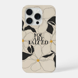  Floral Phone Case – Minimal Self Love iPhone 15 Pro Hoesje