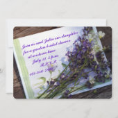 Floral Photo Bridal Shower Invitation (Devant)
