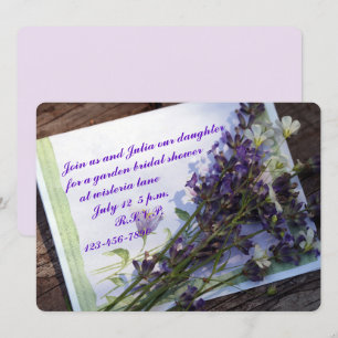 Floral Photo Bridal Shower Invitation