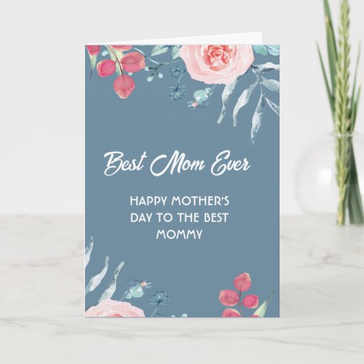 Floral Photo Collage Carte de fête des mères pour  (Devant)