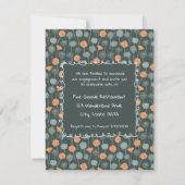 Floral Photo Frame Engagement Party Invitation  (Dos)