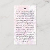 Floral Photo Funeral Carte de prière commémorative (Dos)