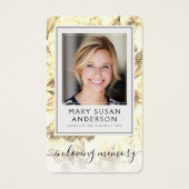 Floral Photo Funeral Carte Poem Memorial (Devant)