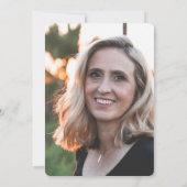 Floral Photo Funeral Poem Faire-part (Dos)