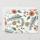 Floral Photo Joyeux Cartes de fin de année de Noël (Dos)