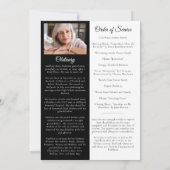  Floral Photo Memorial Service Programma (Achterkant)